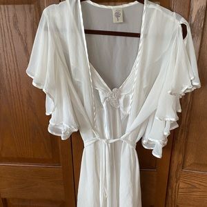 Sleeping gown with cover up